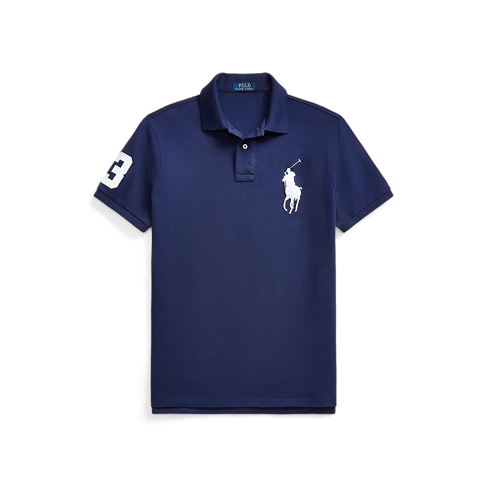 Polo Ralph Lauren Men’s Short Sleeve Big Pony Mesh Polo – Custom Slim