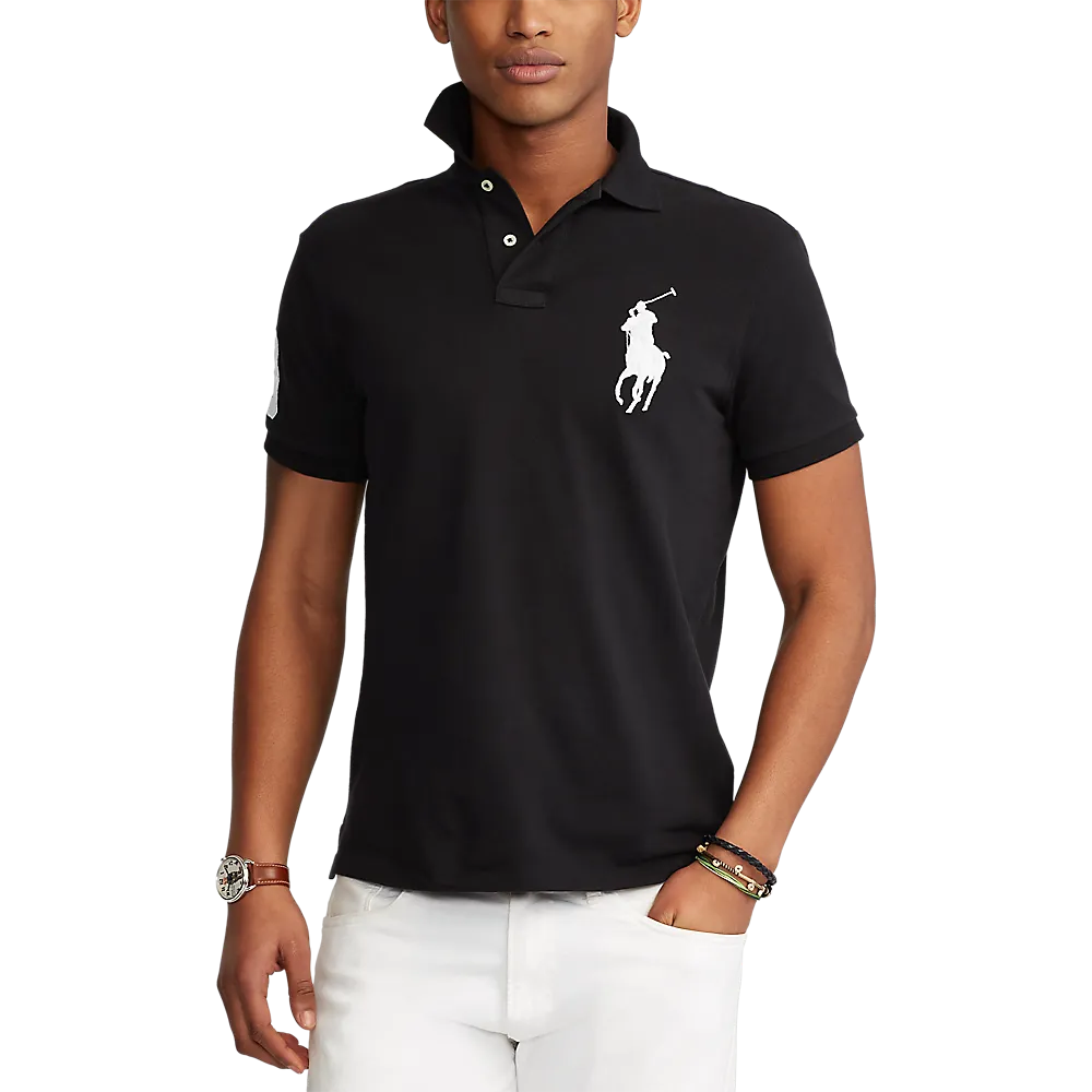 Polo Ralph Lauren Men’s Short Sleeve Big Pony Mesh Polo – Custom Slim