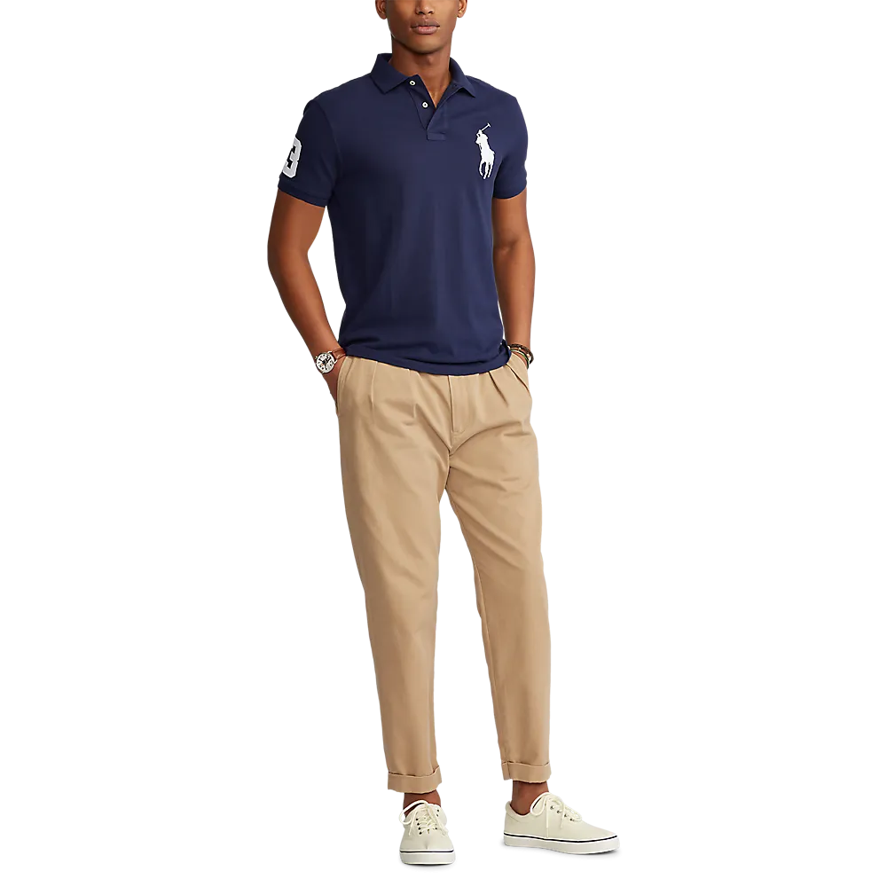 Polo Ralph Lauren Men’s Short Sleeve Big Pony Mesh Polo – Custom Slim