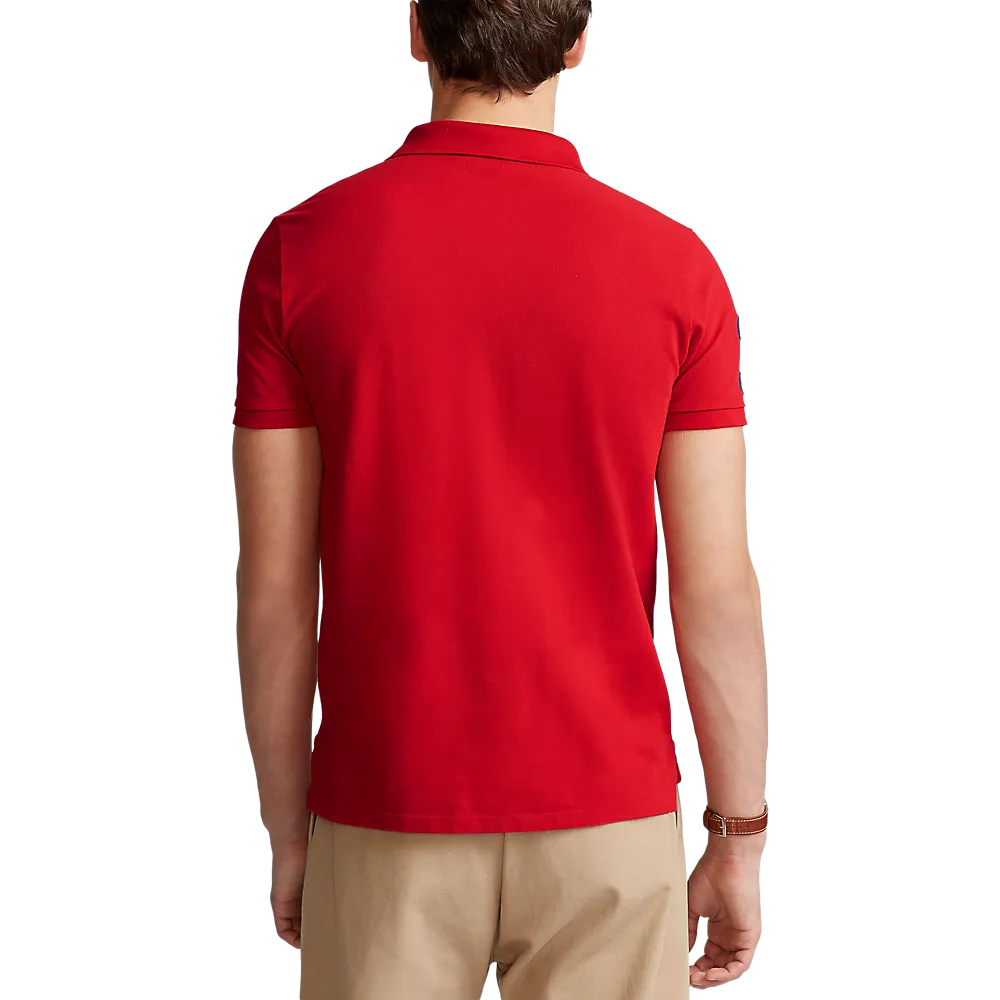 Polo Ralph Lauren Men’s Short Sleeve Big Pony Mesh Polo – Custom Slim