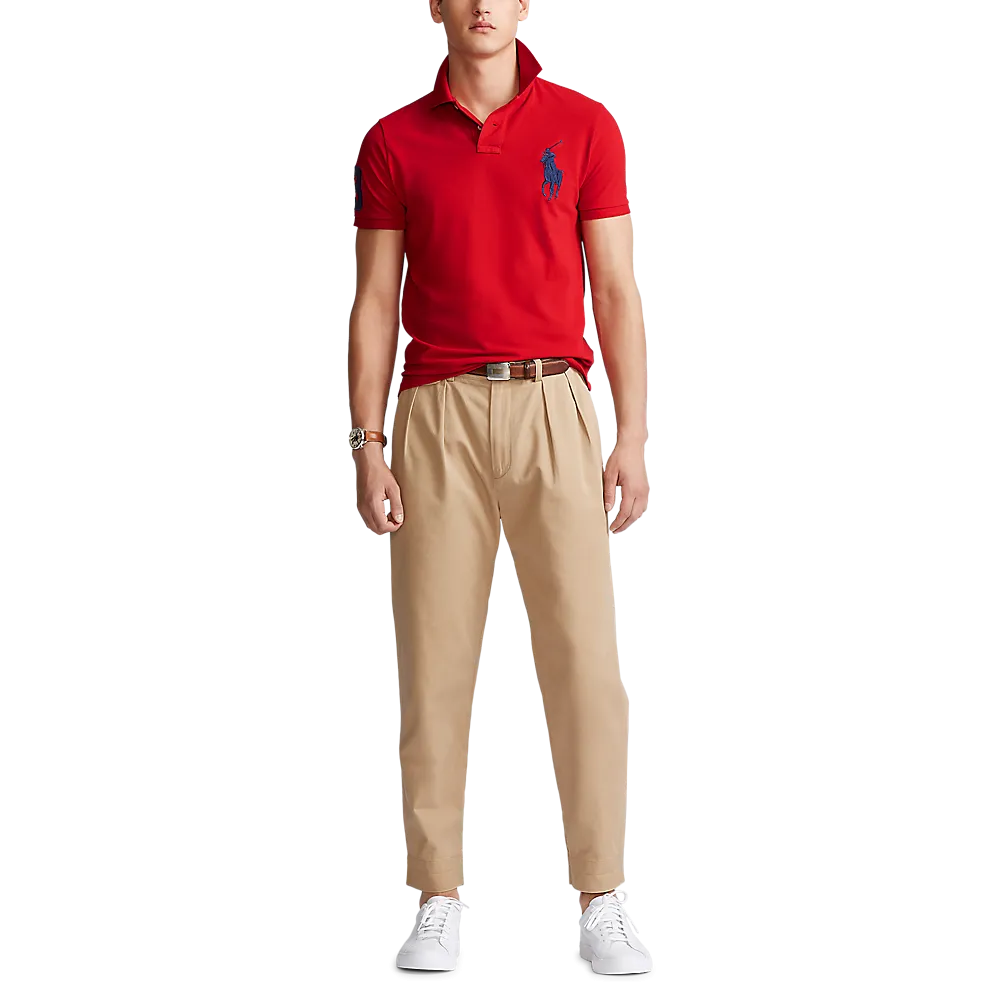 Polo Ralph Lauren Men’s Short Sleeve Big Pony Mesh Polo – Custom Slim