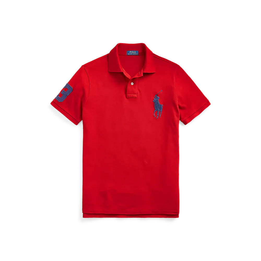 Polo Ralph Lauren Men’s Short Sleeve Big Pony Mesh Polo – Custom Slim