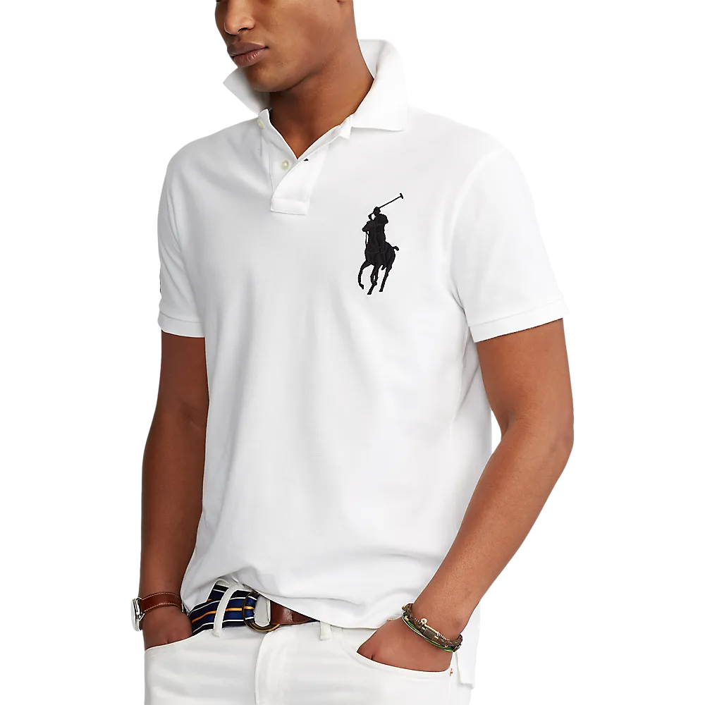 Polo Ralph Lauren Men’s Short Sleeve Big Pony Mesh Polo – Custom Slim