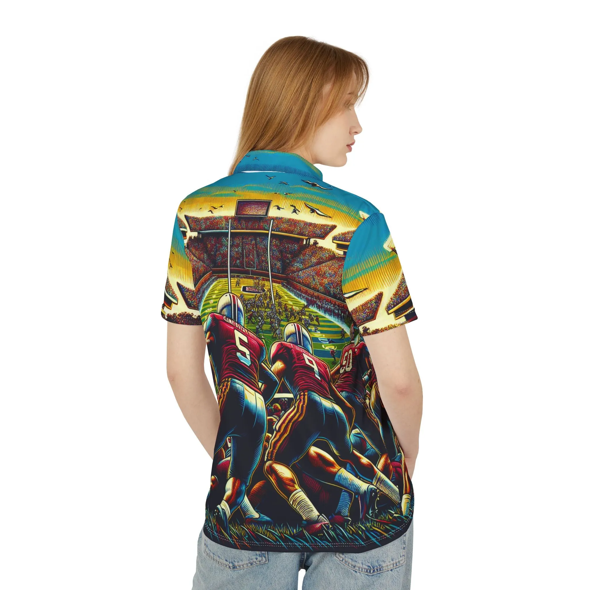 Polo Shirt - Vintage Sports Inspired Unisex Polo Shirt - Sample Gamecocks Football