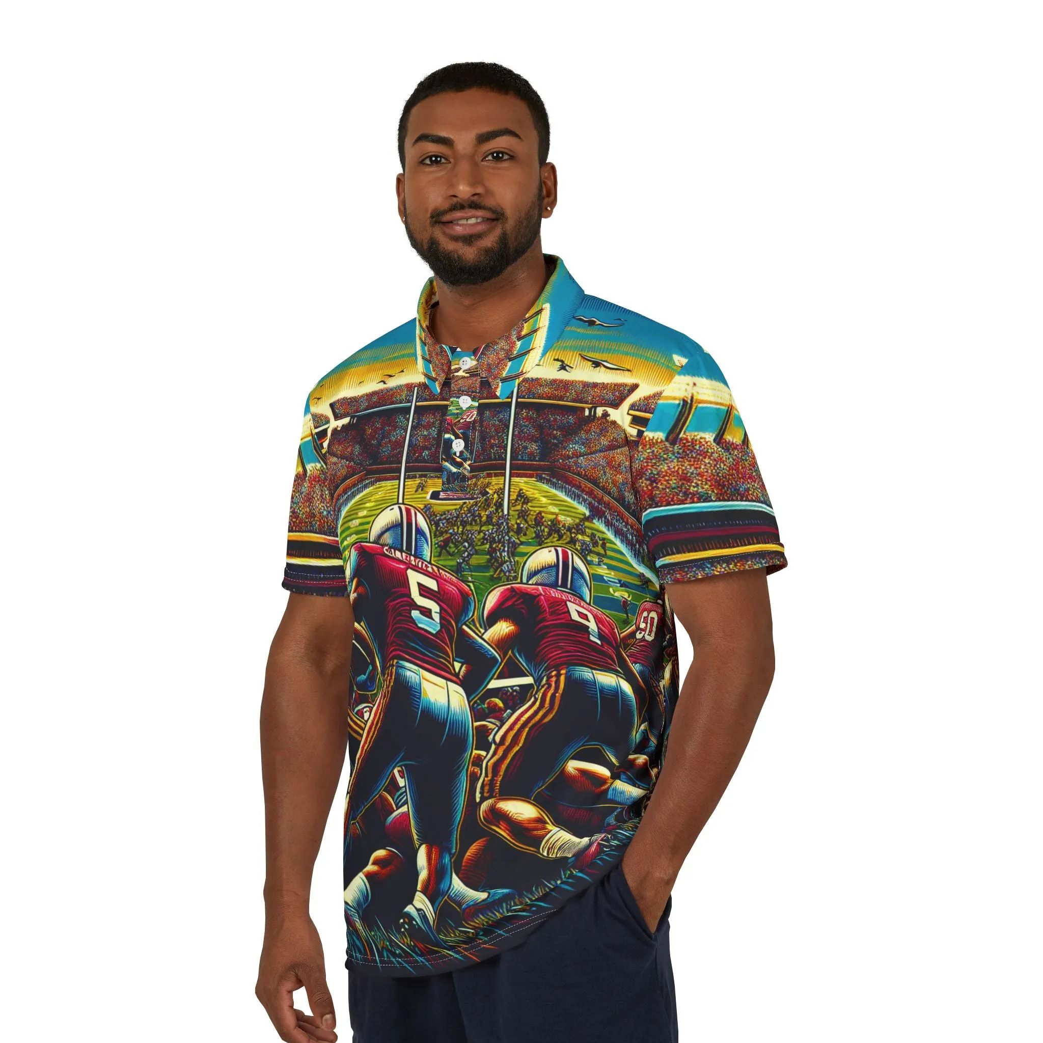 Polo Shirt - Vintage Sports Inspired Unisex Polo Shirt - Sample Gamecocks Football