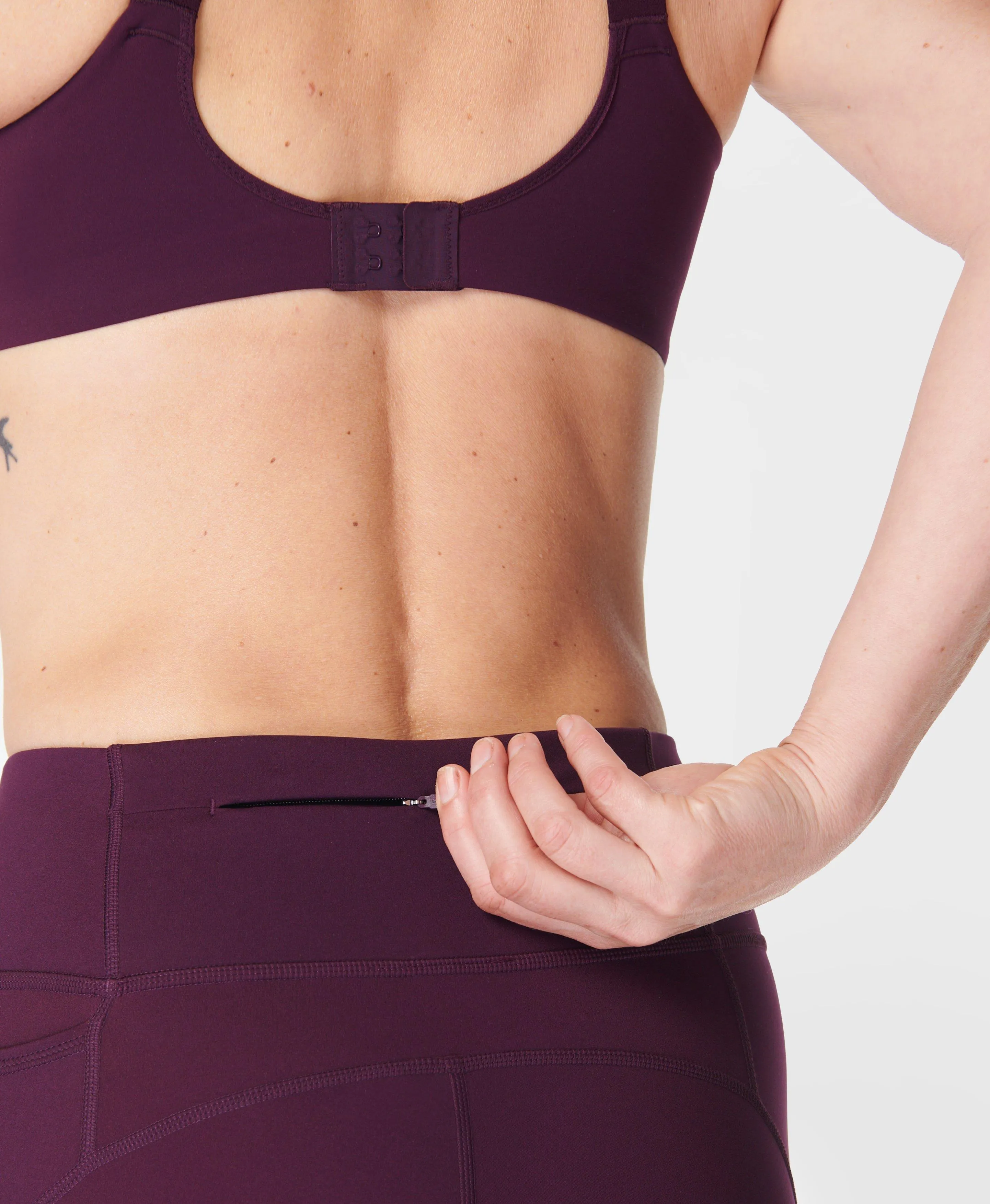 Power 7/8 Workout Leggings Sb5400 78 Midnight-Cherry-Purp