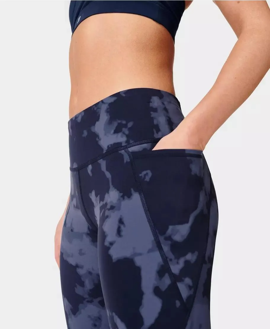 Power Workout Leggings Sb5400a Blue-Fade-Print