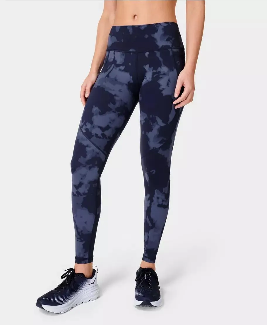 Power Workout Leggings Sb5400a Blue-Fade-Print