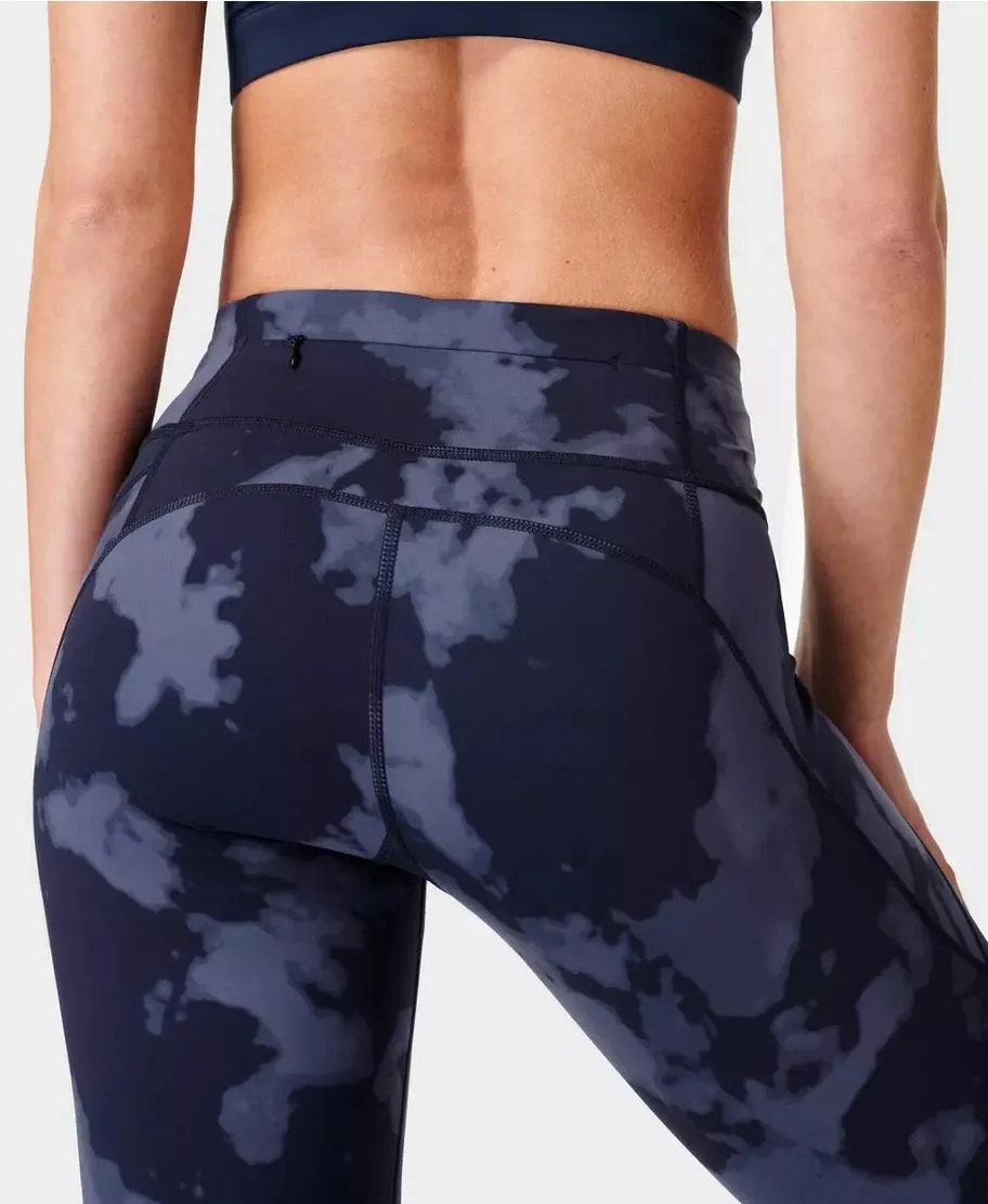 Power Workout Leggings Sb5400a Blue-Fade-Print