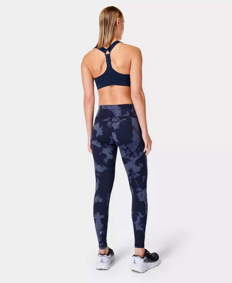 Power Workout Leggings Sb5400a Blue-Fade-Print