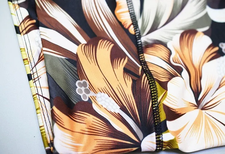 Printed Tropical Fitness Yoga Set