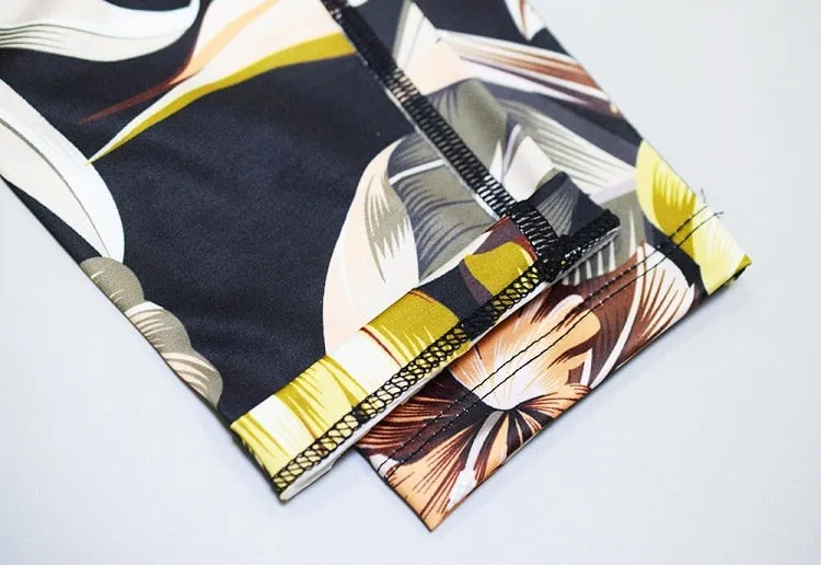Printed Tropical Fitness Yoga Set