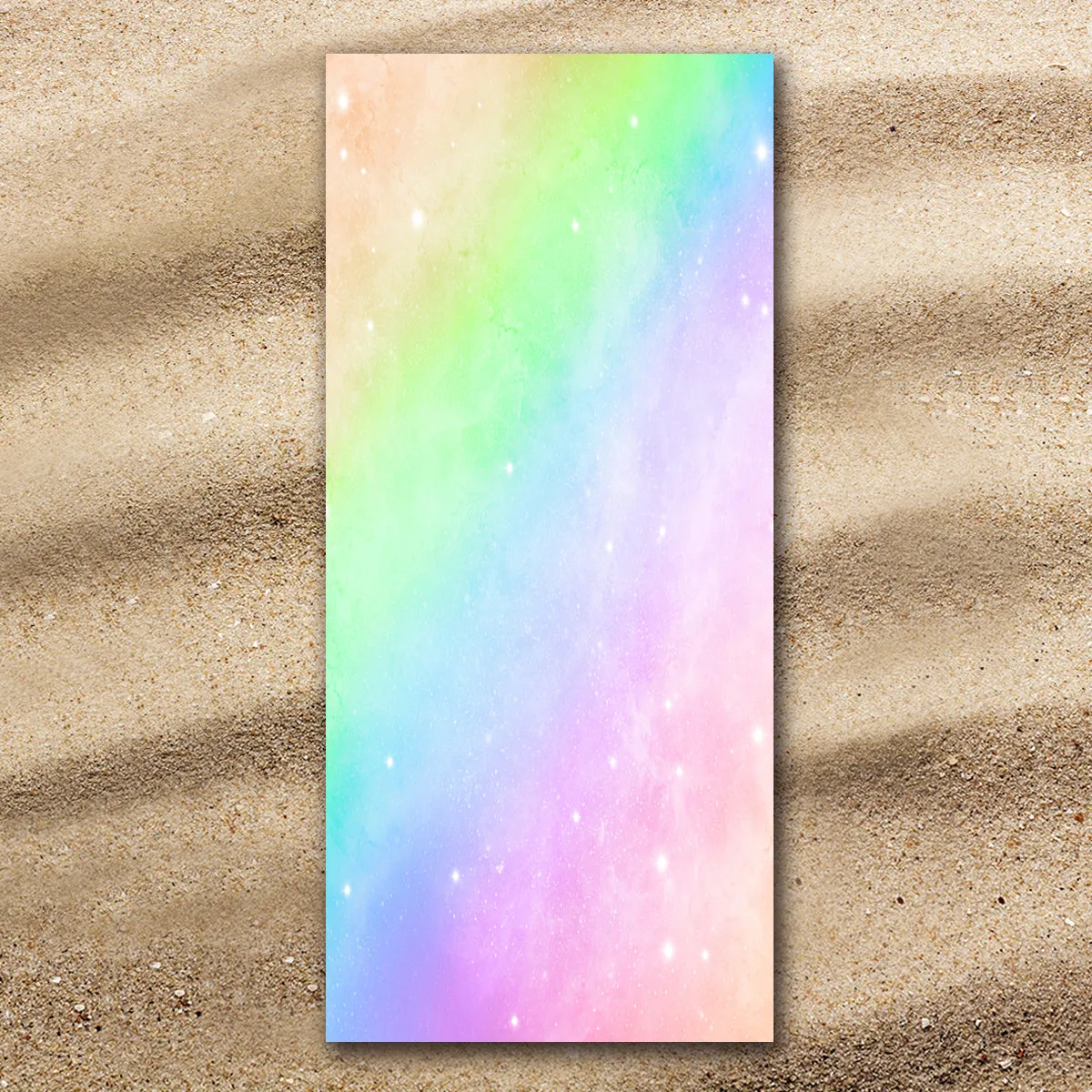 Rainbow Delight Jumbo Beach Towel