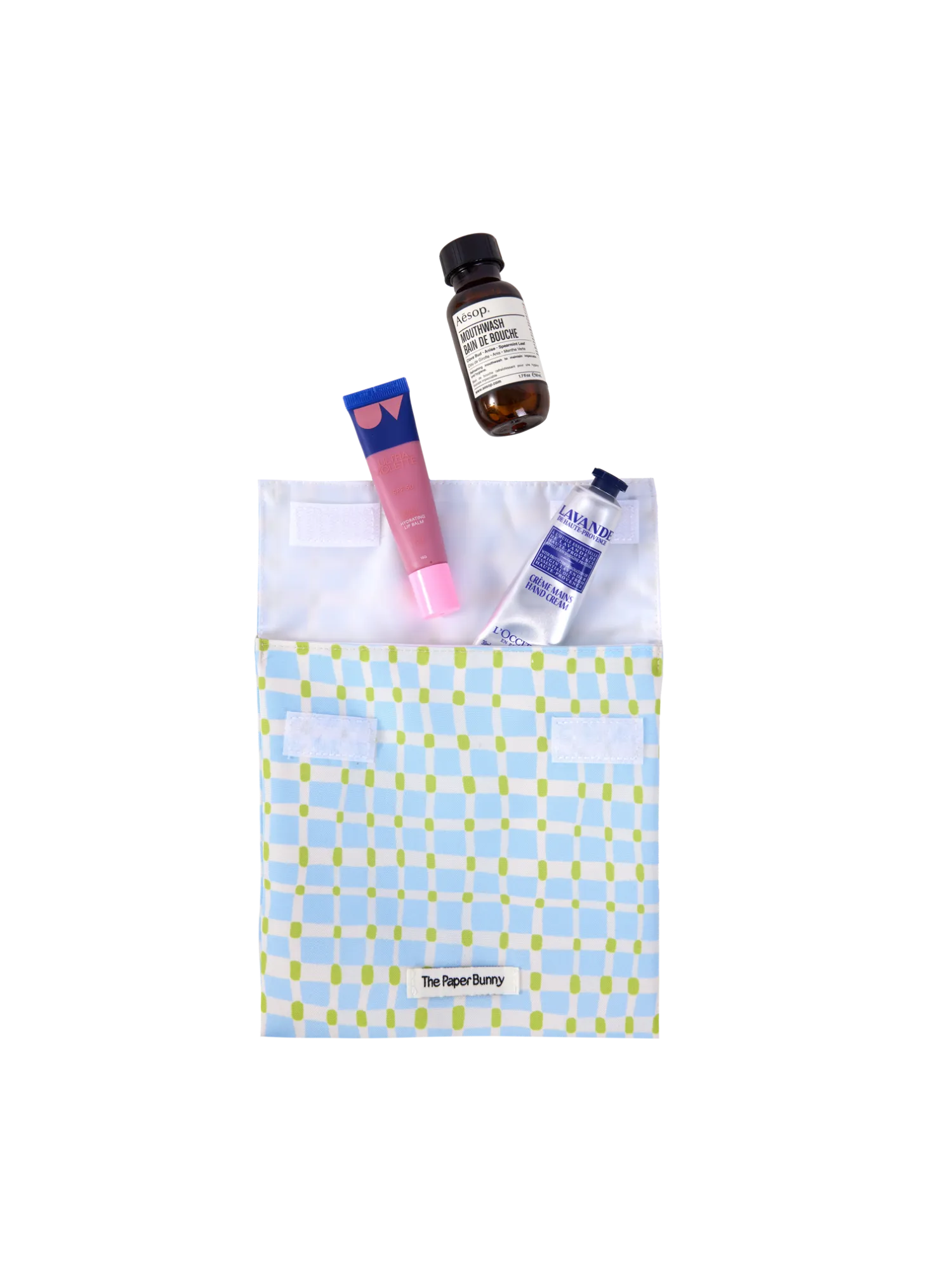 Regular Pocket Pouch (Plaid Sky)