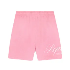 Represent Owners Club Script Mesh Shorts