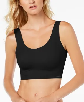 SCOOP NECK Invisibles Comfort Lightly Lined Bralette in Black