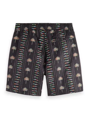 Scotch and Soda Multi Palm Nylon Swim Shorts - Navy