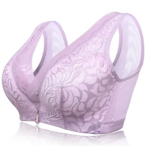 Sexy Low Plunge Breathable Cotton Bras