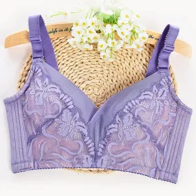 Sexy Plunge Breathable Embroidered Bras