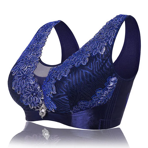Sexy Push Up Embroidered Breathable Bras