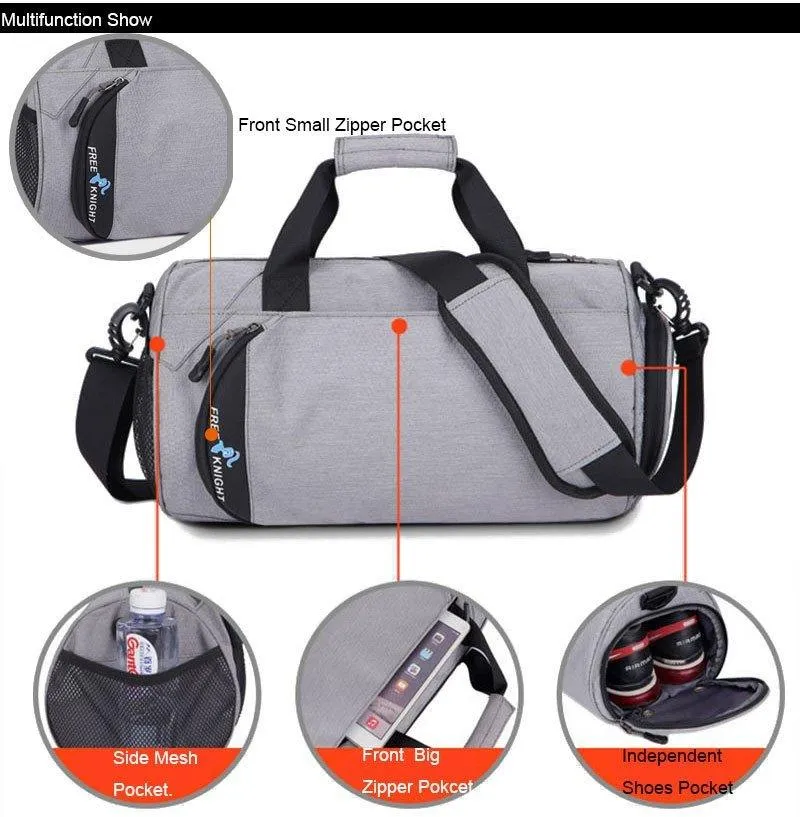 Simple Design Nylon Men Gym Bags