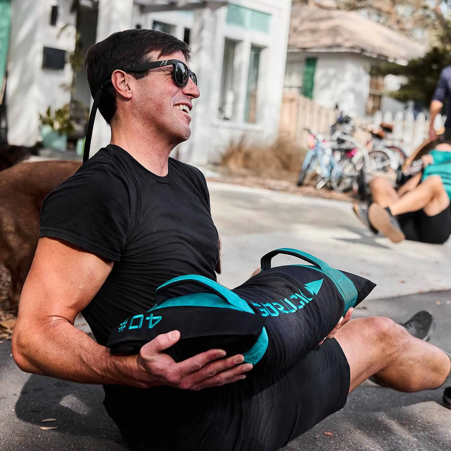 Simple Training Sandbag - Black   Teal