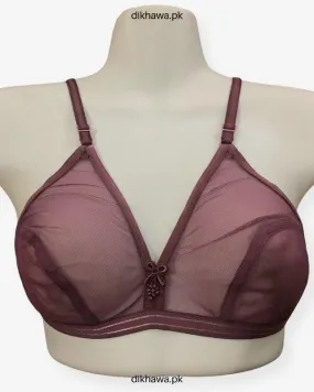Sonari See Through Bra - Non Padded Non Wired - Maroon