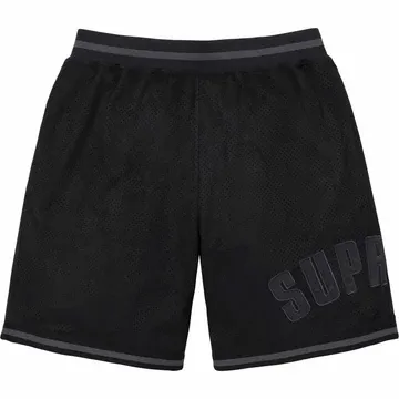Supreme Ultrasuede Black Mesh Shorts
