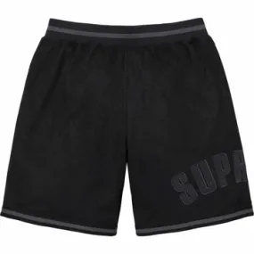 Supreme Ultrasuede Black Mesh Shorts