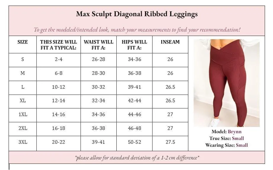 The Molly Max Sculpt Diagonal Ribbed Leggings