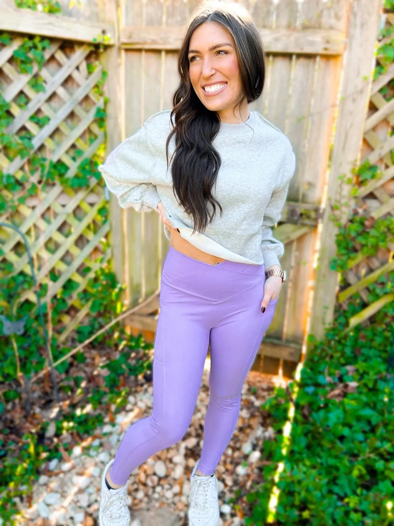 The Molly Max Sculpt Diagonal Ribbed Leggings