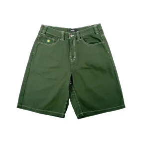 Theories Plaza Denim Shorts - Hunter Green