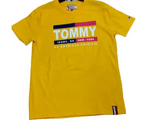 Tommy Hilfiger men's shirt short sleeve Yellow