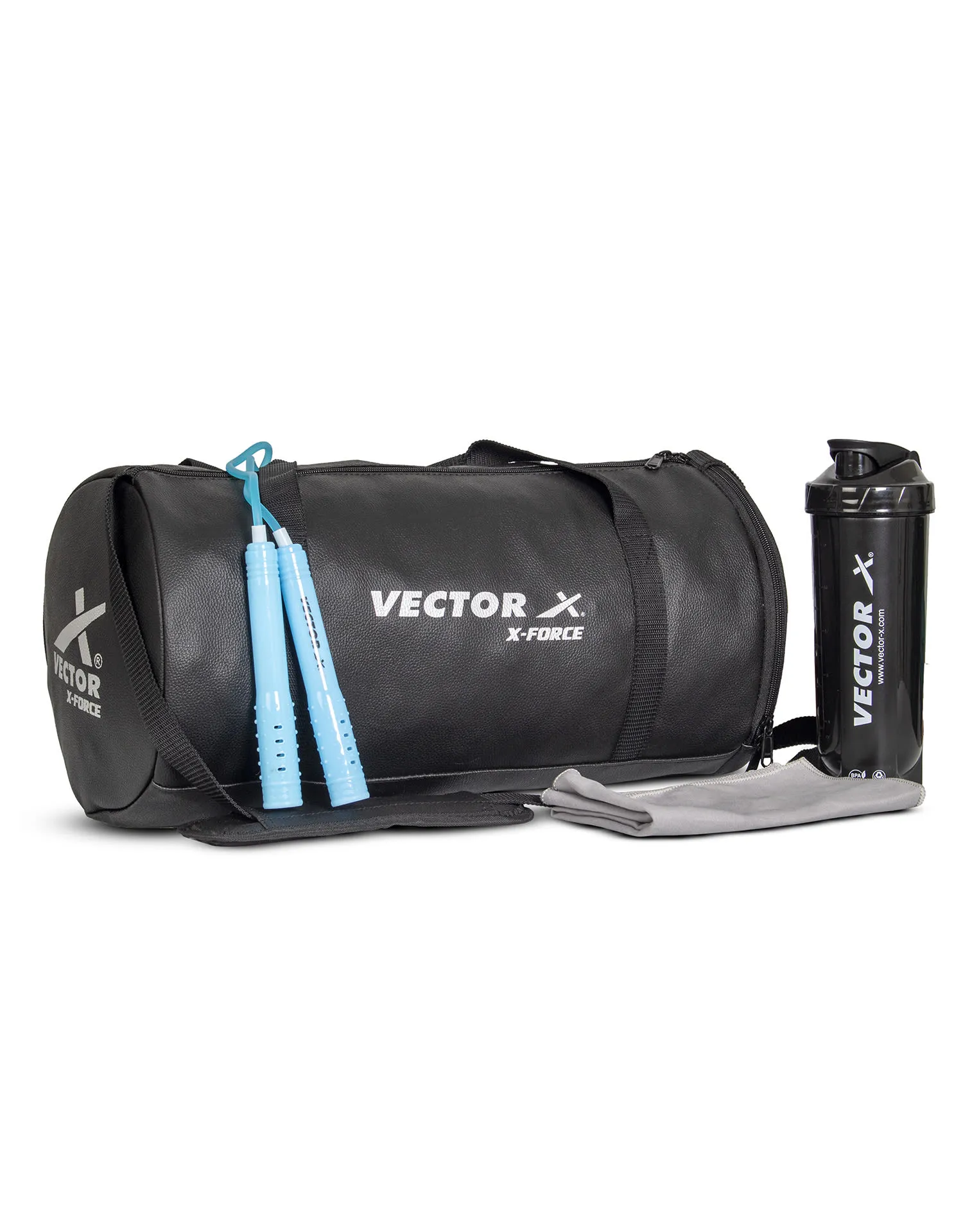 VECTOR X 25 L  X-Force Gym Bag  Men and Women (Black) 25 L