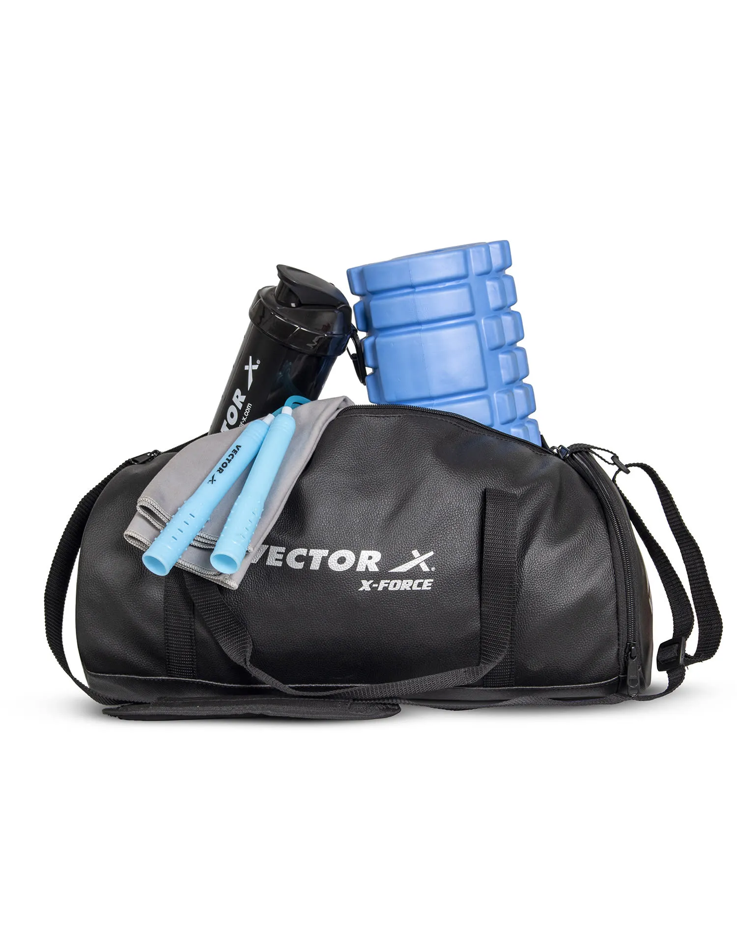 VECTOR X 25 L  X-Force Gym Bag  Men and Women (Black) 25 L