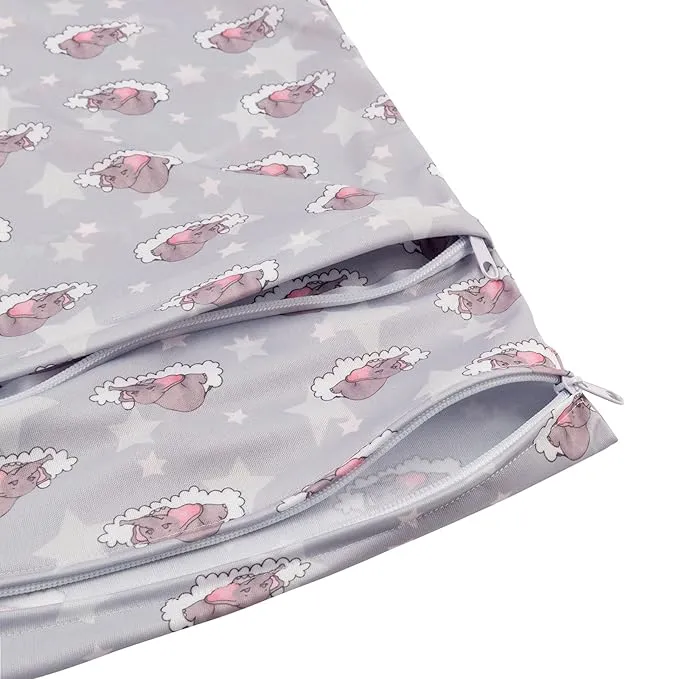 Waterproof Reusable Wet Dry Bags – Dual Zippered Pockets, Travel & Daycare Essentials
