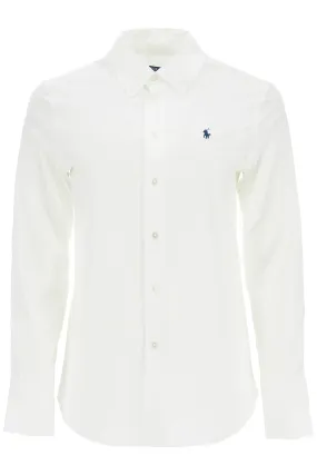 white slim fit cotton shirt for women with long sleeves 211941509002 WHITE