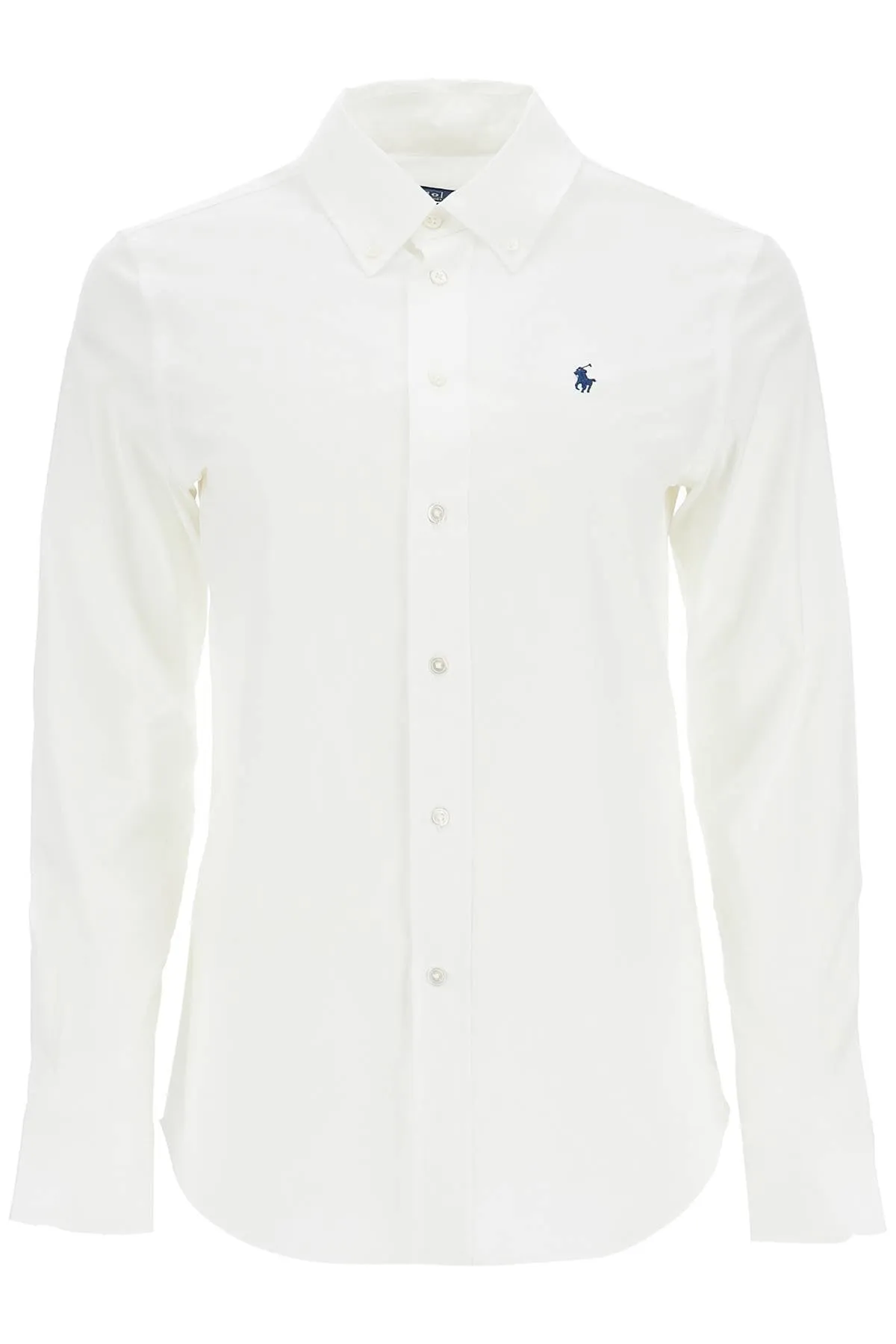 white slim fit cotton shirt for women with long sleeves 211941509002 WHITE