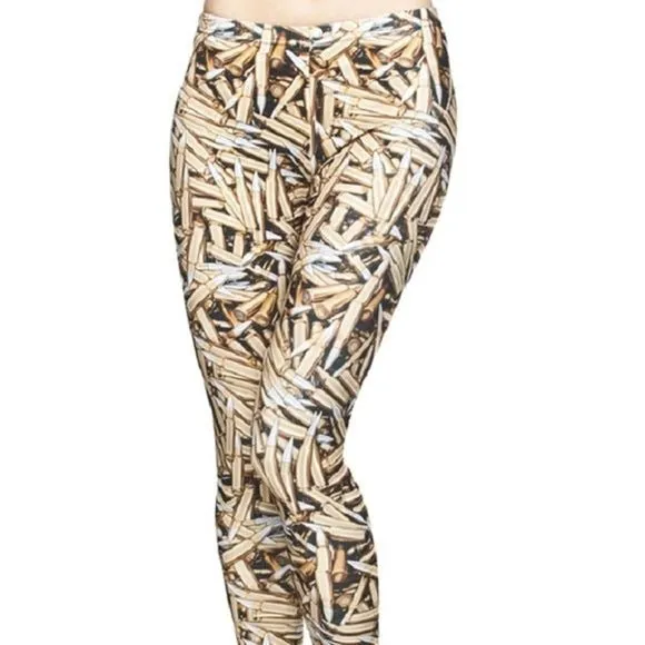 Wholesale 4 Pack: Miz Bullet Proof: 3D Graphic Illusion Leggings