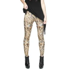 Wholesale 4 Pack: Miz Bullet Proof: 3D Graphic Illusion Leggings