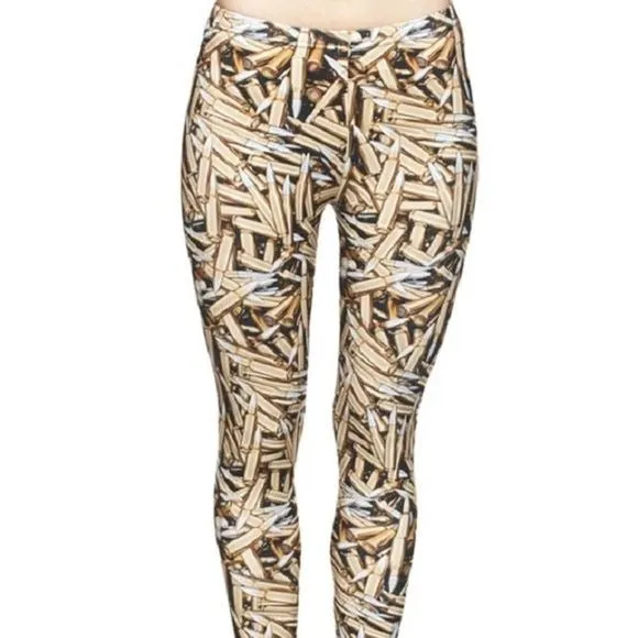Wholesale 4 Pack: Miz Bullet Proof: 3D Graphic Illusion Leggings