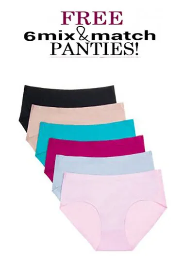 Wholesale Lot Of 6 Colorful Pushup Bras With Mix &amp; Match Panties