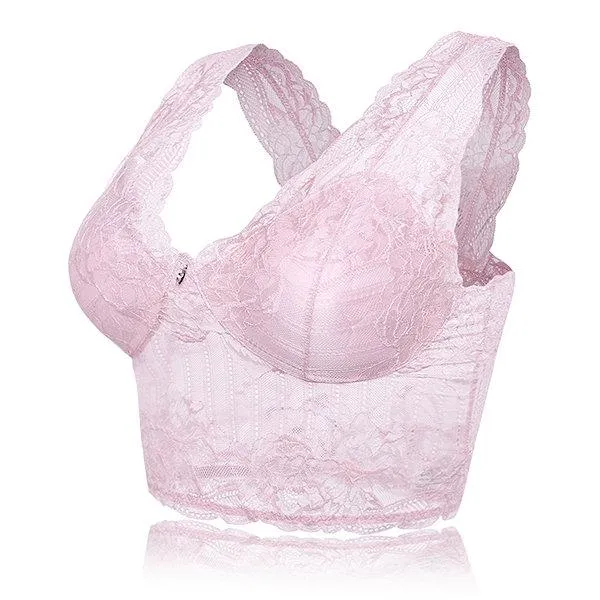 Wireless Lace Printed Transparent Yoga Soft Bras