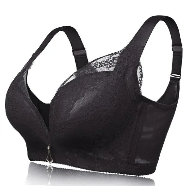 Wireless Soft Thin Lace Gather Busty  Bras