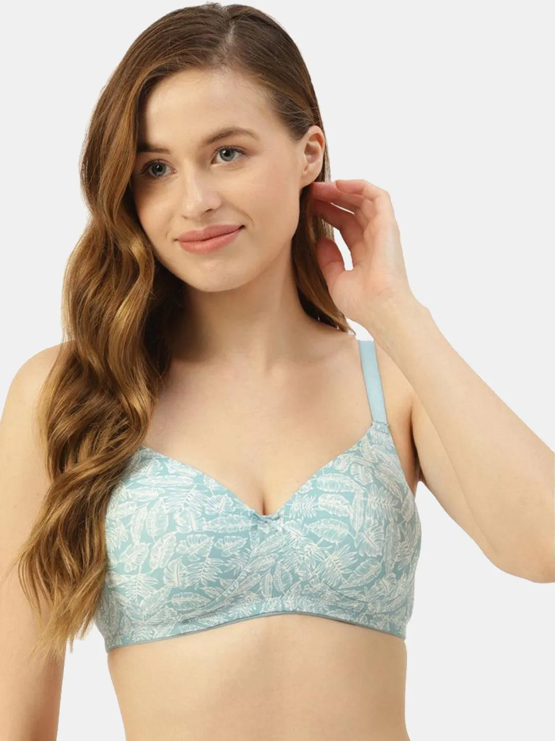 Women's Floral Printed Lightly Padded Bra |BRA-4008|