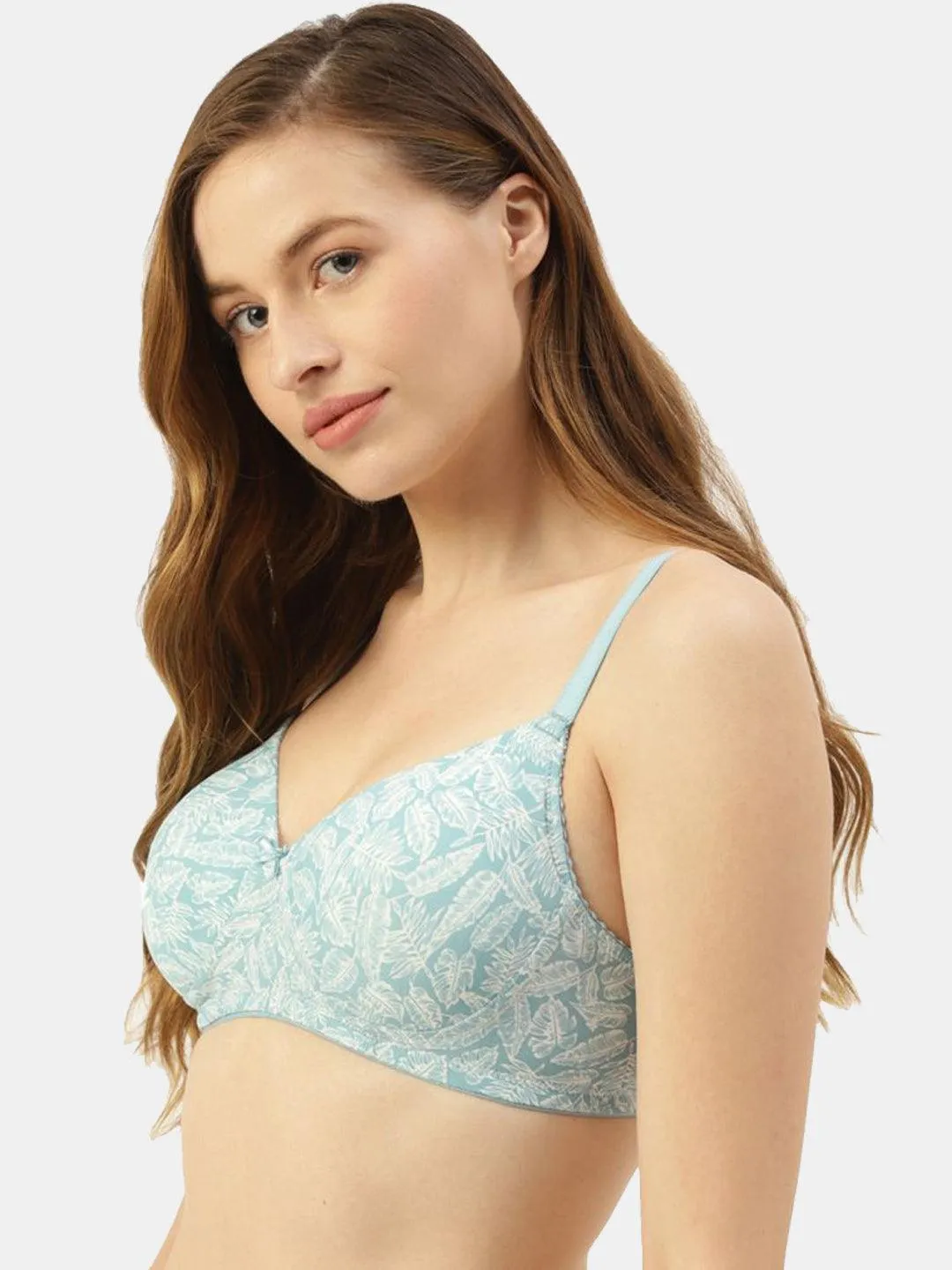 Women's Floral Printed Lightly Padded Bra |BRA-4008|
