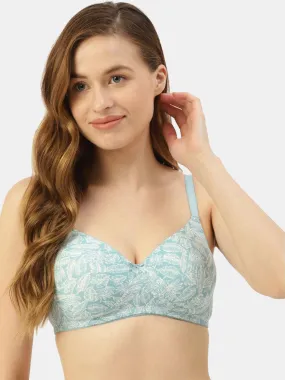 Women's Floral Printed Lightly Padded Bra |BRA-4008|