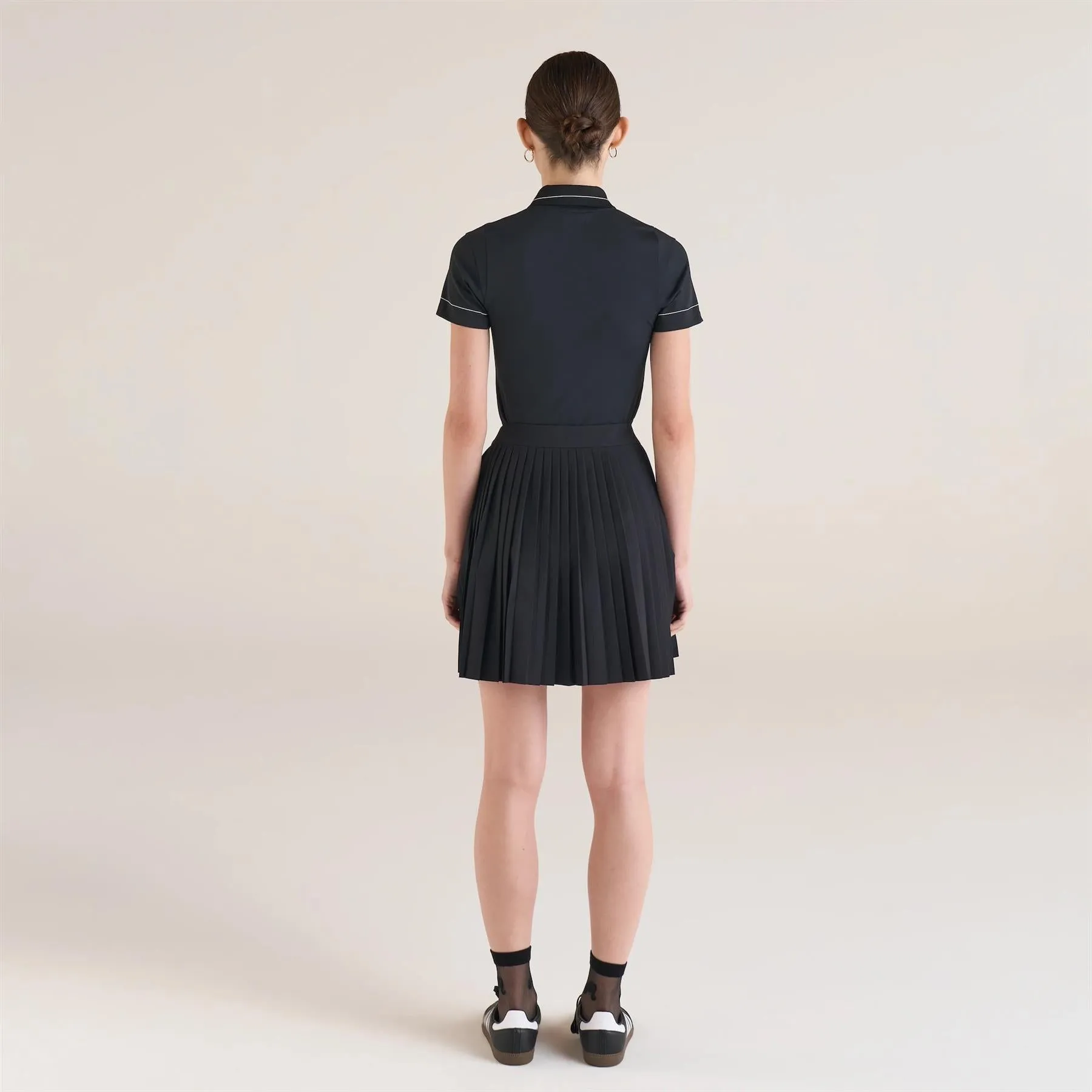 Womens Paloma Polo Black/Snow White - 2025