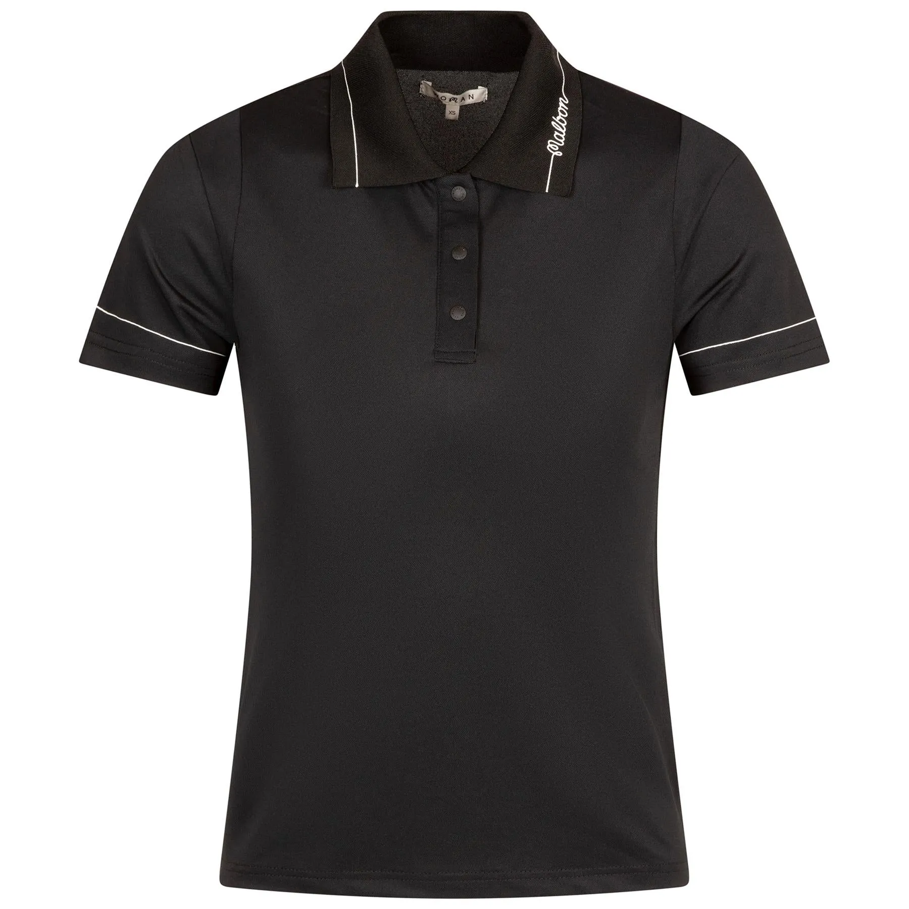 Womens Paloma Polo Black/Snow White - 2025