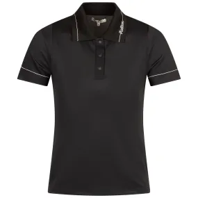 Womens Paloma Polo Black/Snow White - 2025